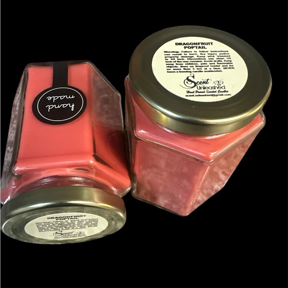 DRAGONFRUIT POPTAIL, SCENT UNLEASHED LLC, LUXURY HAND POURED SCENTED CANDLES - Picture 2 of 4